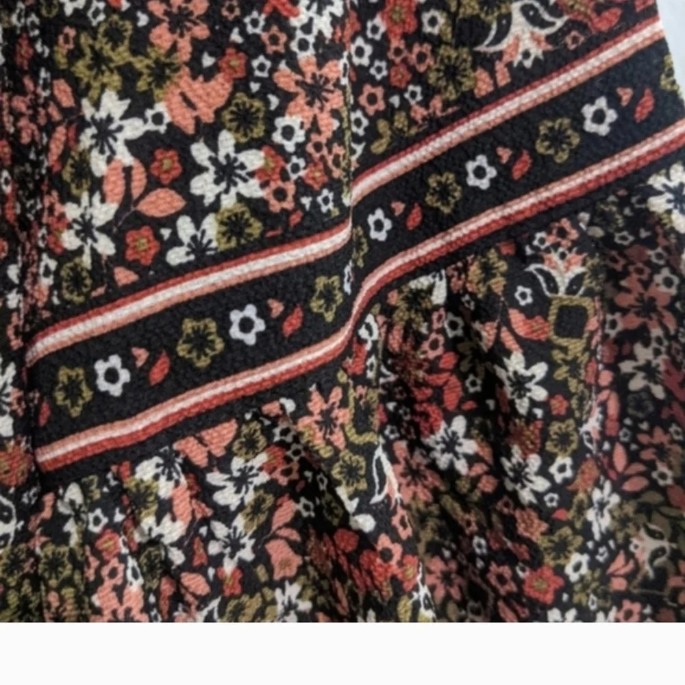 Max Studio Boho Floral Print Long Sleeve Top Cottagecore Size S* - Picture 7 of 16